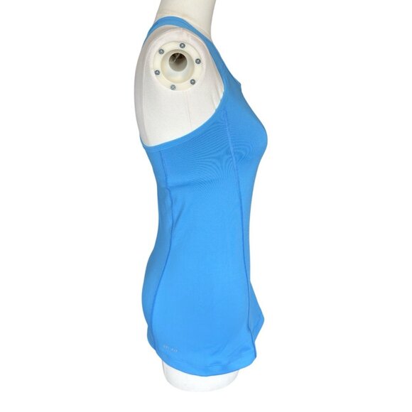 Nike Dri-FIT Blue Racerback Athletic Top Built-In Bra Women's Sz S - Picture 5 of 10